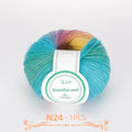 QJH Soft Multicolor 100% Wool Yarn