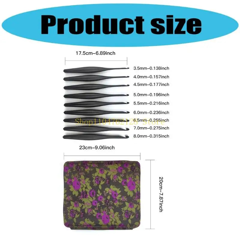 Aluminum Crochet Hook set  3.5mm-8.0mm