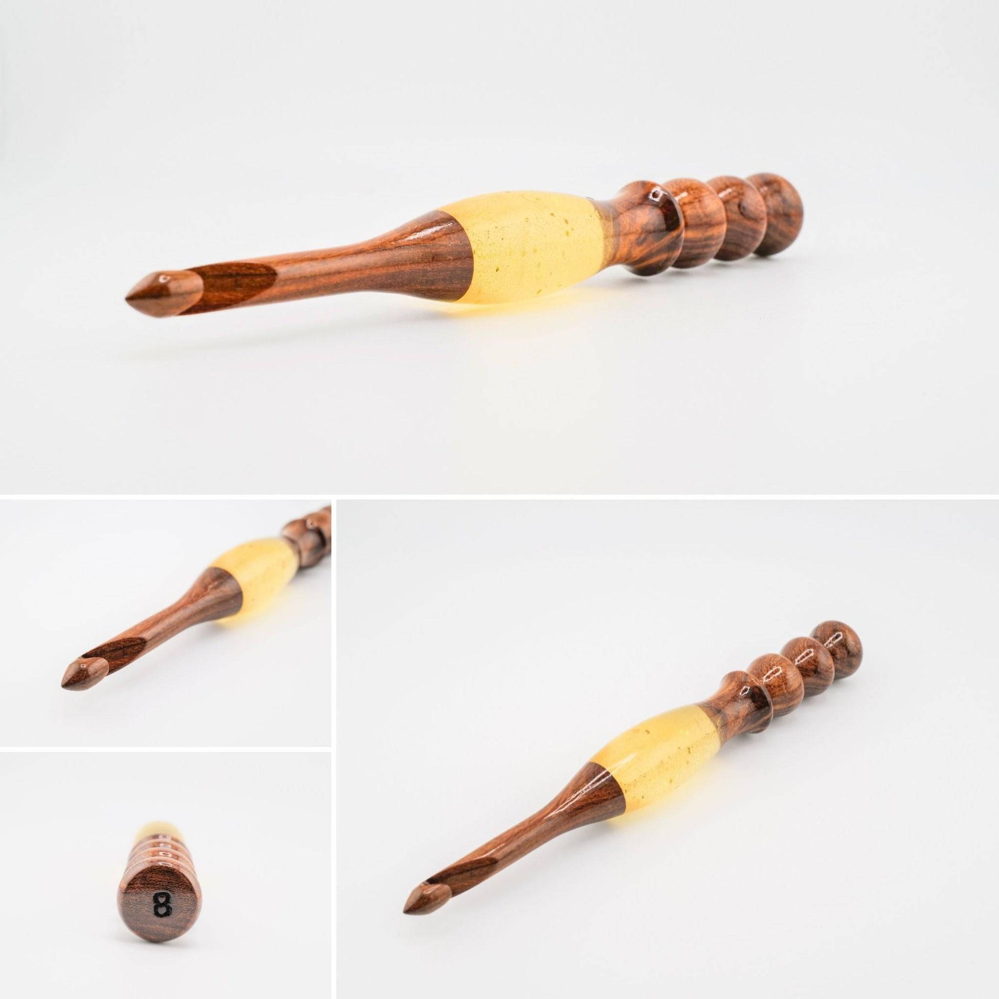 Sparkle Rosewood Crochet Hook