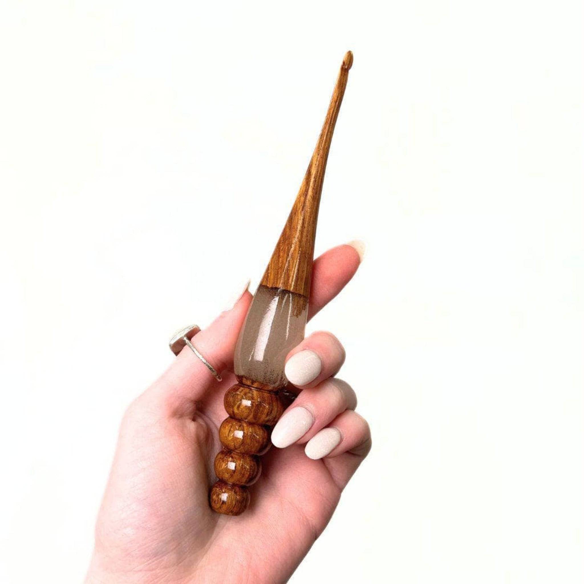 Sparkle Rosewood Crochet Hook